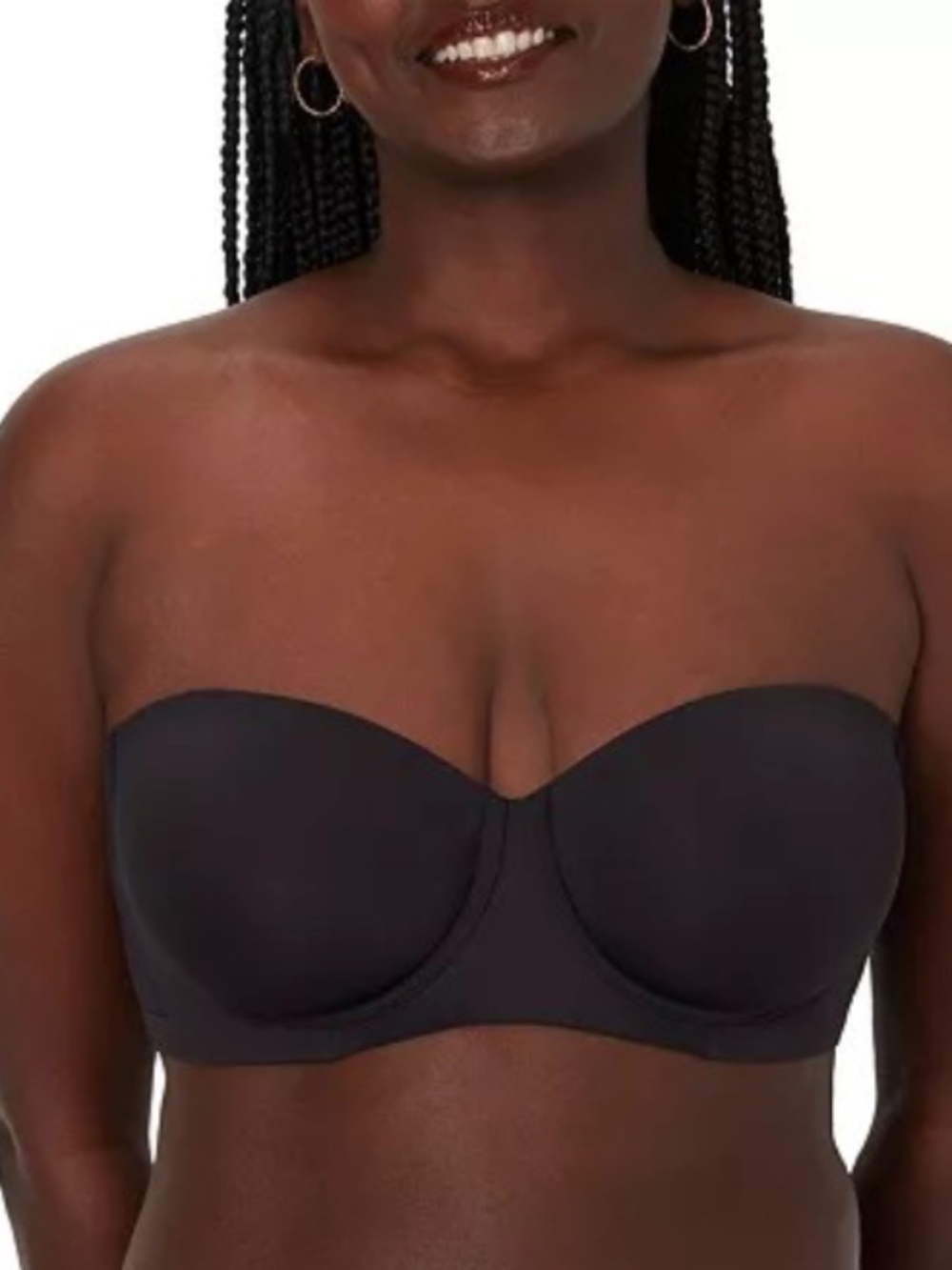 Bali Women's Smoothing Foam Underwire Bra without strapless